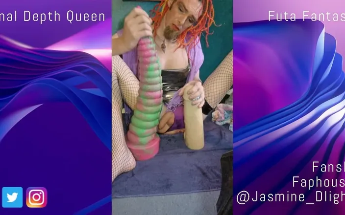 Jasmine Dlight - UK's most extreme anal porn star: Johnthomastoys Xl Toys Deep Anal Insertions in Silver Dress Extreme...