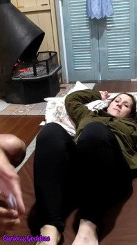 Diosa curiosa - le di un bloqueo de piernas mientras él me estaba dando la cabeza y le encantó