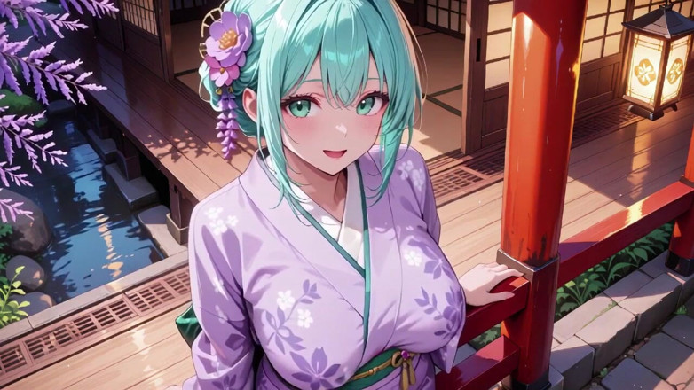 Tay Swift X: Lila kimono-göttin! Kann die nässe unter dem roten Torii-Tor nicht...