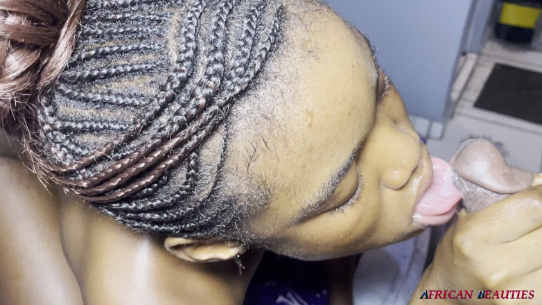 African Beauties: Slender Teen Stepsis Gets Her First Double Penetration