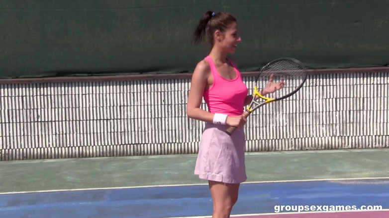 GroupSexGames: Horny Mixed Double Tennis Match