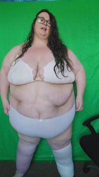 SSBBW Goddess White Panty Try on