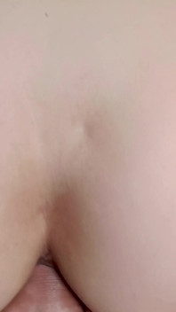 Hot Brunette Rides Cock and Gets Anal Creampie in Her Tight Ass
