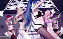 3D-Hentai Games: [MMD] STAYC - RAN2U Ahri Akali Kaisa Evelynn Seraphine sexy striptýz...