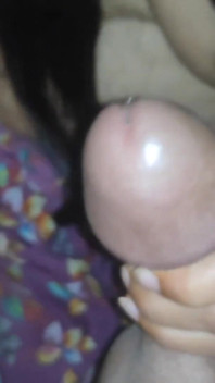 Trying to First Time Oral Sex with My Girlfriend Deep Throat Big Fat Dick in Her Mouth
