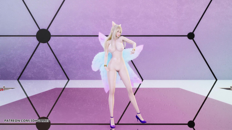 3D-Hentai Games: [MMD] Chung Ha - Play kda Ahri sexy naked dance league...