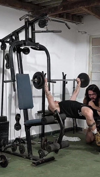 Carmona Catches His Father in the Act of Framing at the Gym with a Friend and Joins in the Whoring