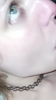 Homemade Amateur Slut in Sexy Lingerie Sucking Big Cock with Cum on Her Face