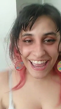 Głupia dziwka Bimbo kradnie twoją spermę! - Ahegao i pluć