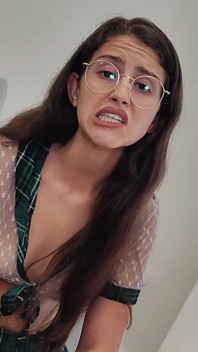 Student Cosplay Nerdy Girl Punished Pee Desperation Roleplay