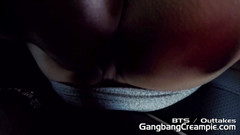 Aziani: BTS con la mora tettona Anissa Kate auto pompino, pompino...