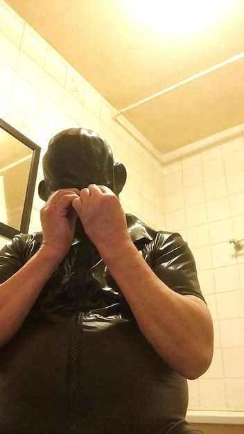 Jameschris1234: Rubber Gimp Hood