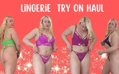Lingerie Try on Haul with Michellexm | Faphouse