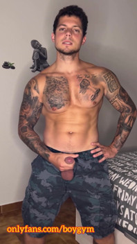 My Big Cock Cums with Military Outfit!