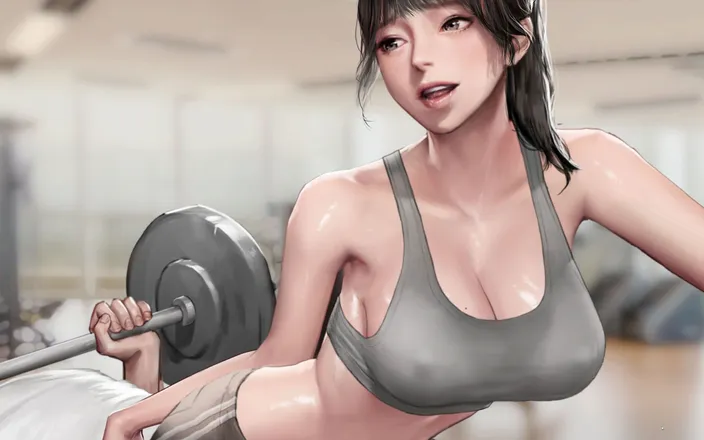 Adult Games by Andrae: Ep9: Fucking Airi in the Gym - Secret Pie