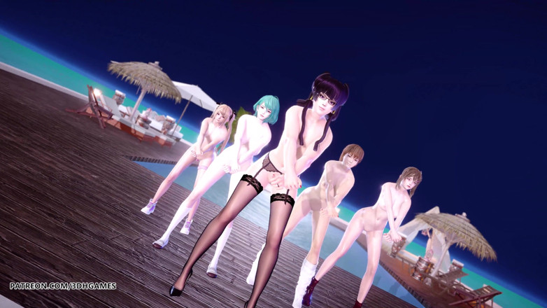 3D-Hentai Games: [MMD] 2 Phut Hon Sexy Naked Dance Marie Rose Tamaki Misaki...