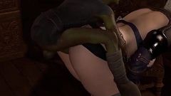 Goblin Pounding Thick Elf Ass Standing