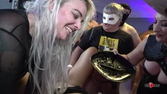 Blande Bigass Sluts Harley Getting Banged by Multiple Cocks Creampie Gangbang