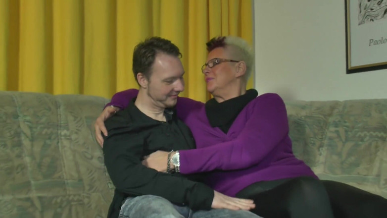 Mature Climax - 100% Mature Videos: BBW granny with colored hair gets fucked passionately