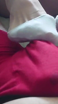 POV: Footjob, Ballbusting &sperma i trosor!