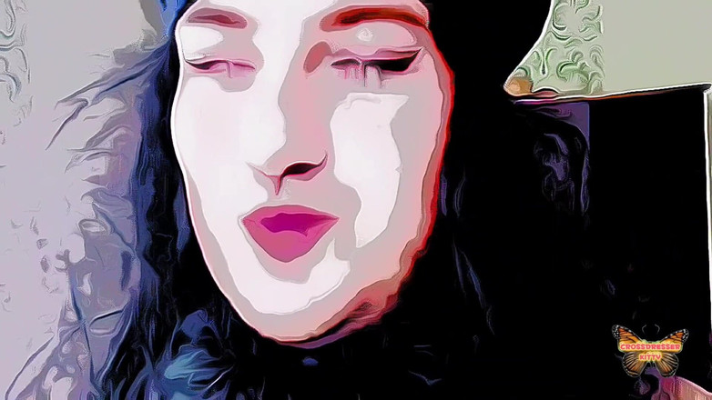 Kitty_Cross: Hatun sevimli travesti modeli amatör anime video yapımcısı ateşli sürtük...