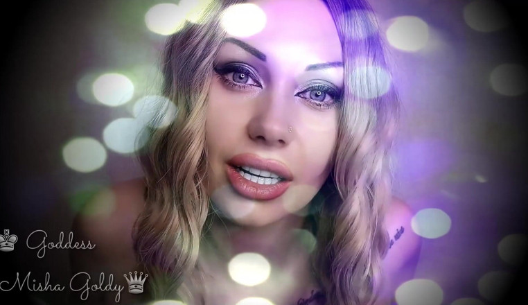Goddess Misha Goldy: Privirea mea puternică te face să fii prost! Contact vizual...