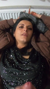 Hot Slut Blows and Have Cumshots on Her Downjackets 225