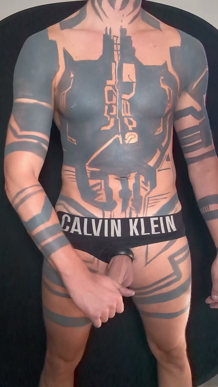 PicAsssHole: Painting on My Own Tattoos Naked