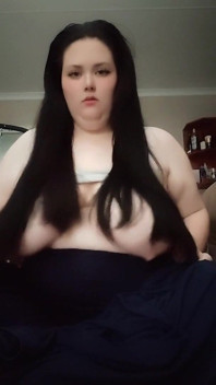 Asmr Playing with Long Hair and Huge Tits