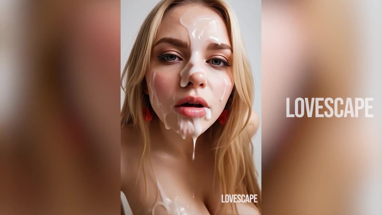 Lovescape: 金发女郎射精口交 - 啪啪直到她崩溃