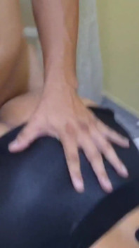 Leather Fetish Pussy Filled with Cum