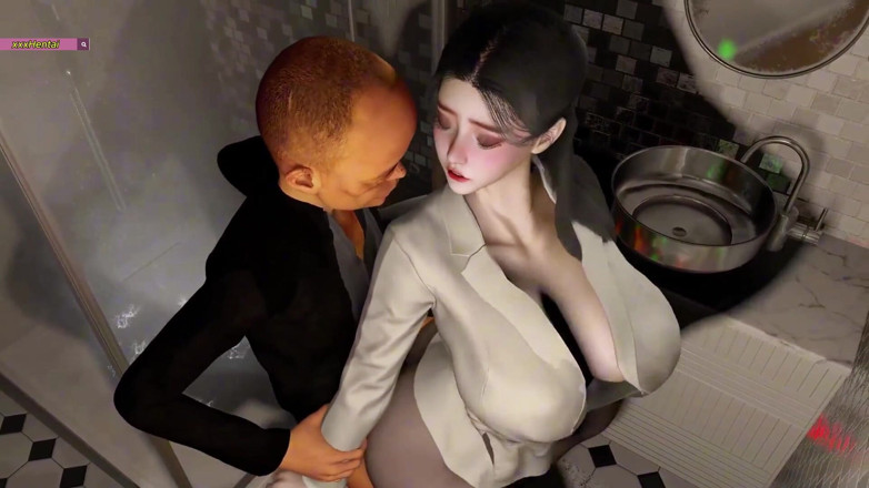 Soiyu Hentai: Vreemdgaande vrouw neukt de grote pik van de oude man (p1) - 3D-animatie...
