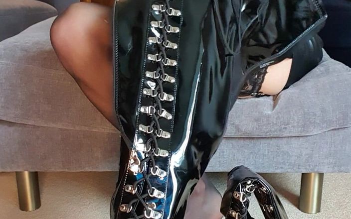 JessicaXD: Bà chủ jessica pvc đùi cao ủng