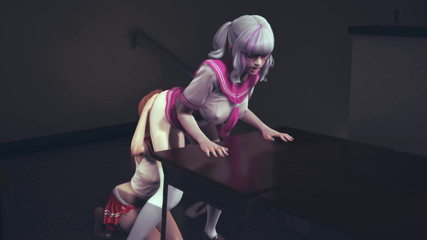 Waifu club 3D: Redhead girlfriend licks pussy classmate