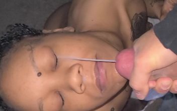 Ebony Starr Facial Compilation