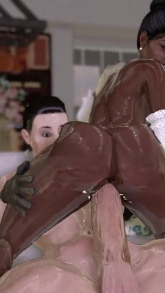 Slim Latin Girl Paquita and Big Dick Futanari