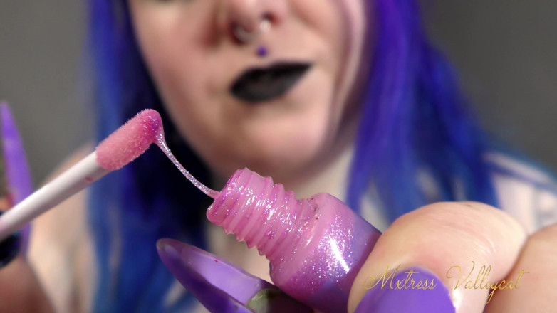 Mxtress Valleycat: Schwarzer lippenstift-fetisch