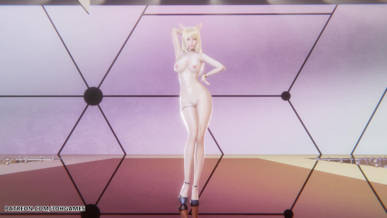 3D-Hentai Games: Mmd Hyo Min - Corpo Bonito Ahri Striptease Sexy League of...