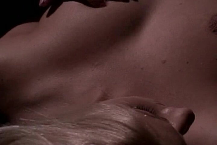 Vintage Babes: Petite Babe in Red Stockings Gets a Facial After Anal...