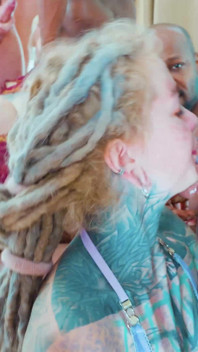Insane Dap Gangbang - 2 Tattoo Girls Vs 9 Guys - BBC, Double Anal Penetration + Fisting, ATM, Atogm, Facials