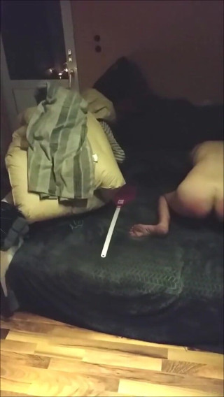 Slave School: Spanking - 10 hits with the xxl fly swatter