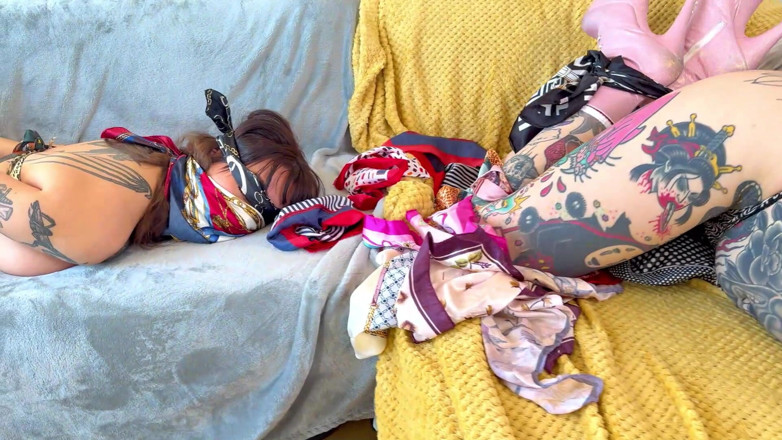 Latina Fetish: Depois da festa, bondage, lenços de seda, sedução HD