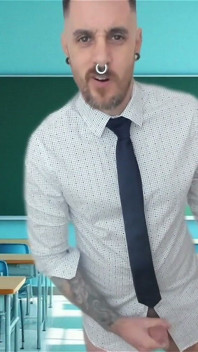 Profesoare cu joc de rol cu vedere la persoana 1
