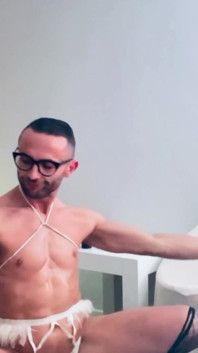 All Body Shaved Gay Sexy Lingerie High Heels