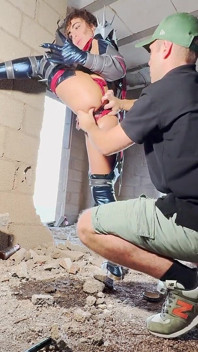 Coslpay Outdoor Double Anal Fisting
