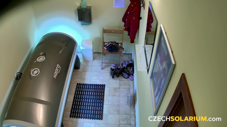 Czech Solarium: Czech Solarium 34: Young Blonde Slut Puts on a Sexy Show...
