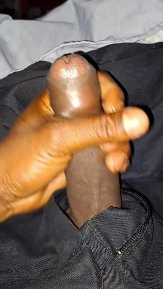 Big Black Cocks Cumming: Nata4sex strocking my bid black cock