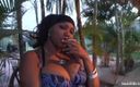 Smoke it bitch: Vollbusige rauchige dominikanische dame