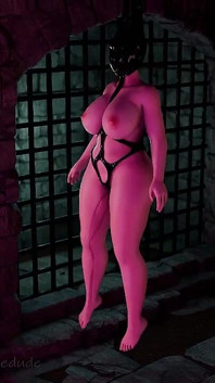 통통한 미시 Goo/Latex Webb에 갇히다