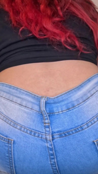 Redhead Jeans Lap Farts POV - Rubbing on Your Dick